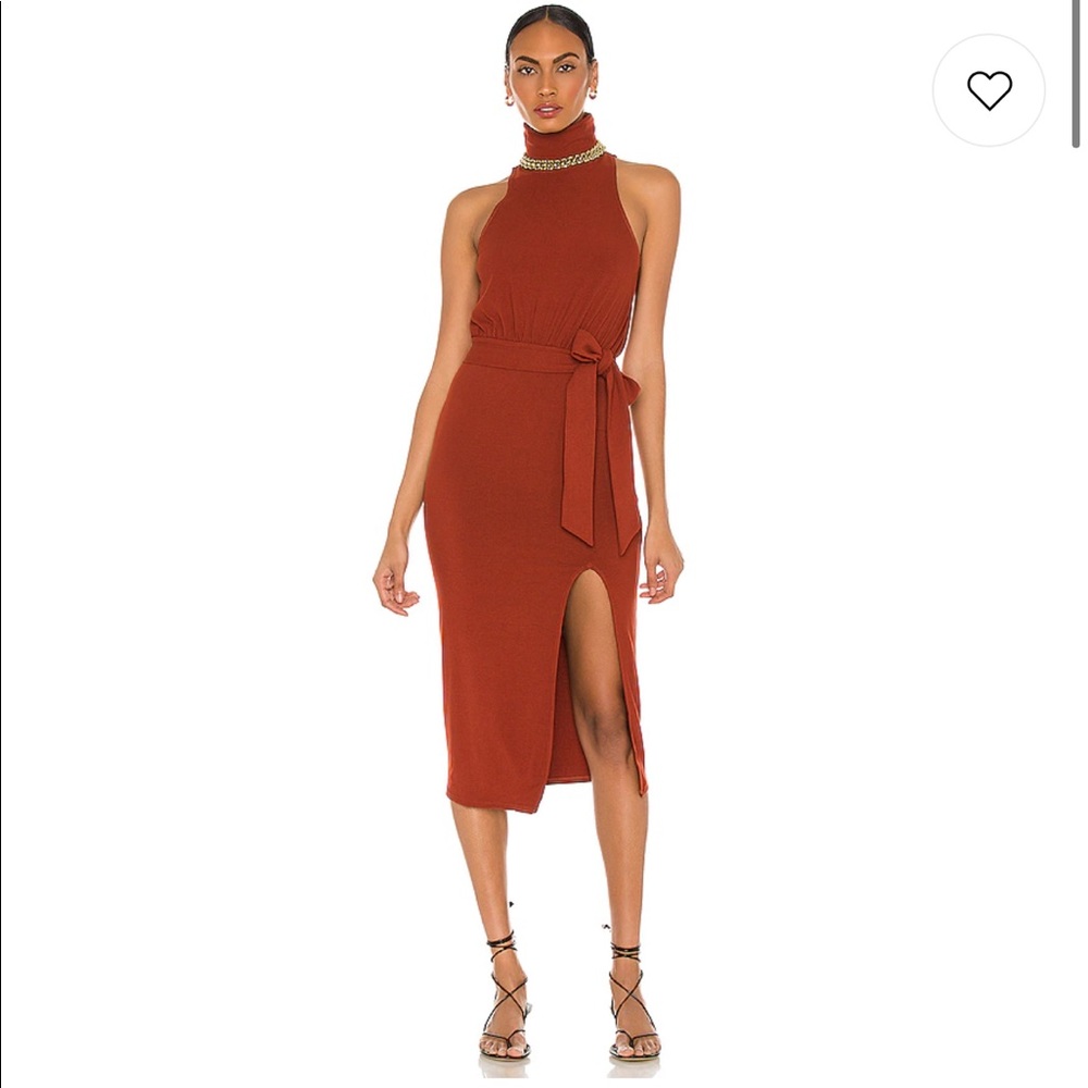 NBD Maggie Dress in Clay Red